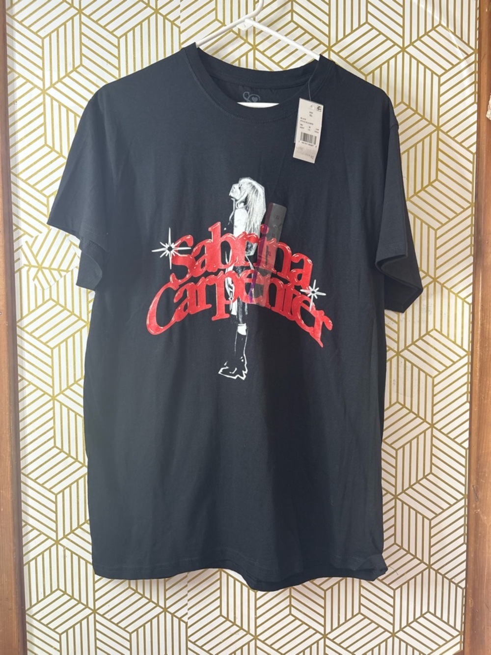 Sabrina Carpenter Black Graphic Tee XL